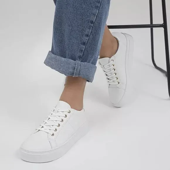 Vagabond Zoe Platform Sneakers White Size 9 - Picture 1 of 7